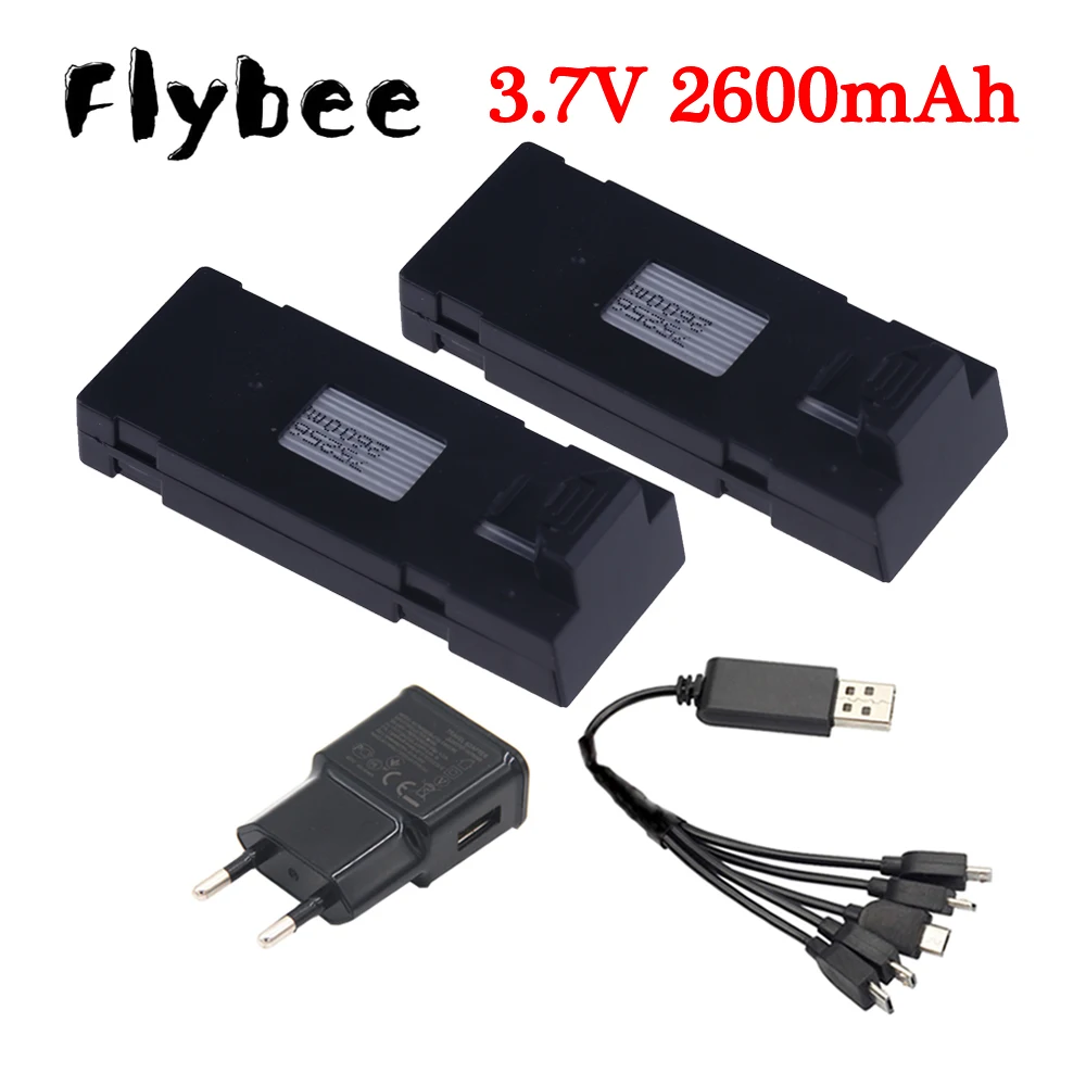 Eachine Drone E58 - 3.7V 2600mAh RC 드론 배터리 +