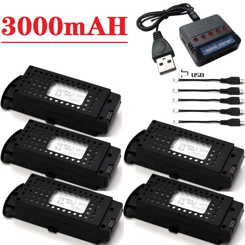 Eachine Drone E58 - Q6 드론 배터리 3.7V 3000mAh G6