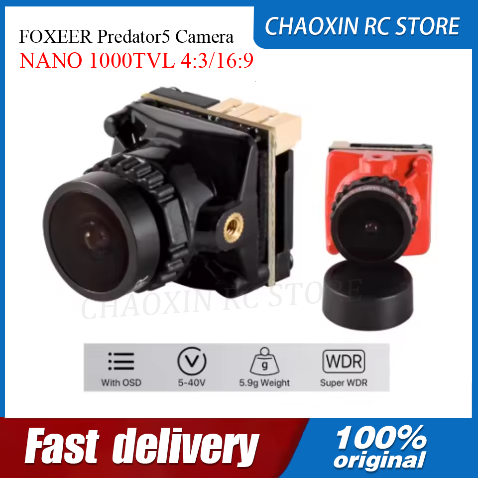 Drone Camera Lens - FOXEER Predator5 카메라 NANO 1000TVL 4:3/16:9