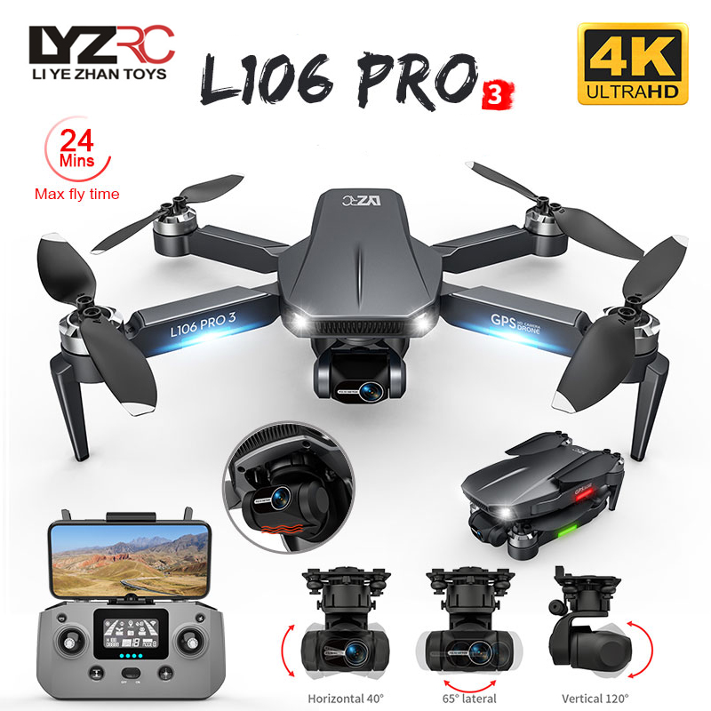 Drone Camera With Gimbal - FPV 접이식 GPS RC 쿼드콥터, L106