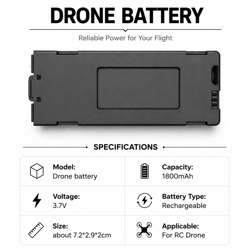 RC 드론용 충전식 리튬 이온 배터리, E88 드론 배 - Eachine Drone E58 리뷰 및 가격