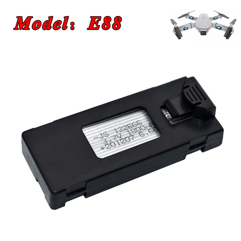3.7V 1200mAh 1800mAh 리포 배터리 (E - Eachine Drone E58 리뷰 및 가격